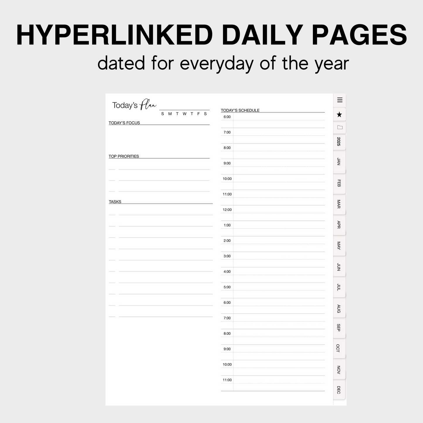 2025 All Things Planner Undated