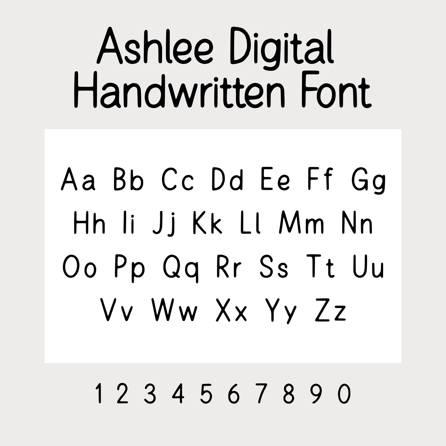 Ashlee Digital Handwritten Font