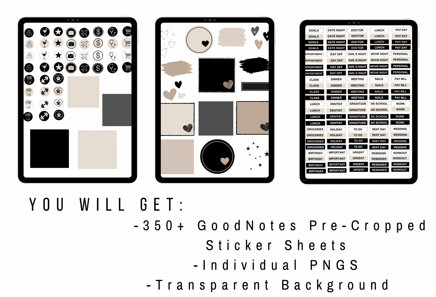 2026 Digital Planner Starter Stickers