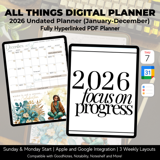 2026 All Things Planner Undated