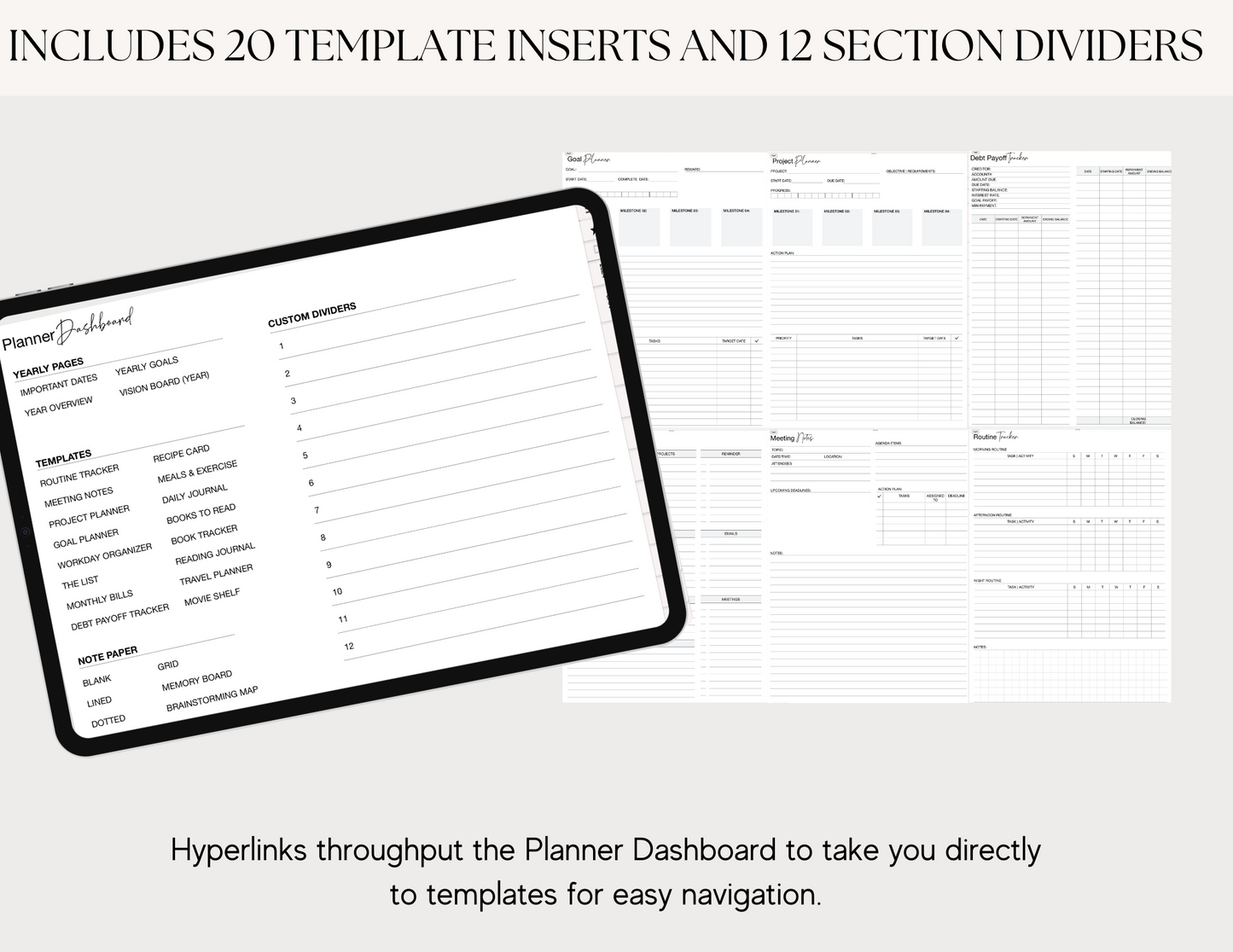 2024 Undated DayLee Digital Planner Landscape