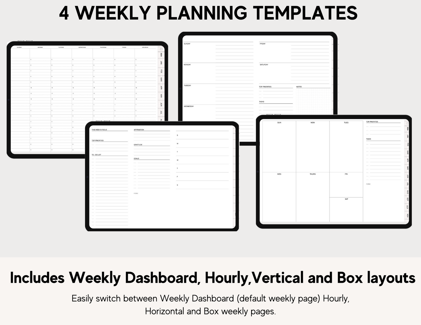 2024 Undated DayLee Digital Planner Landscape