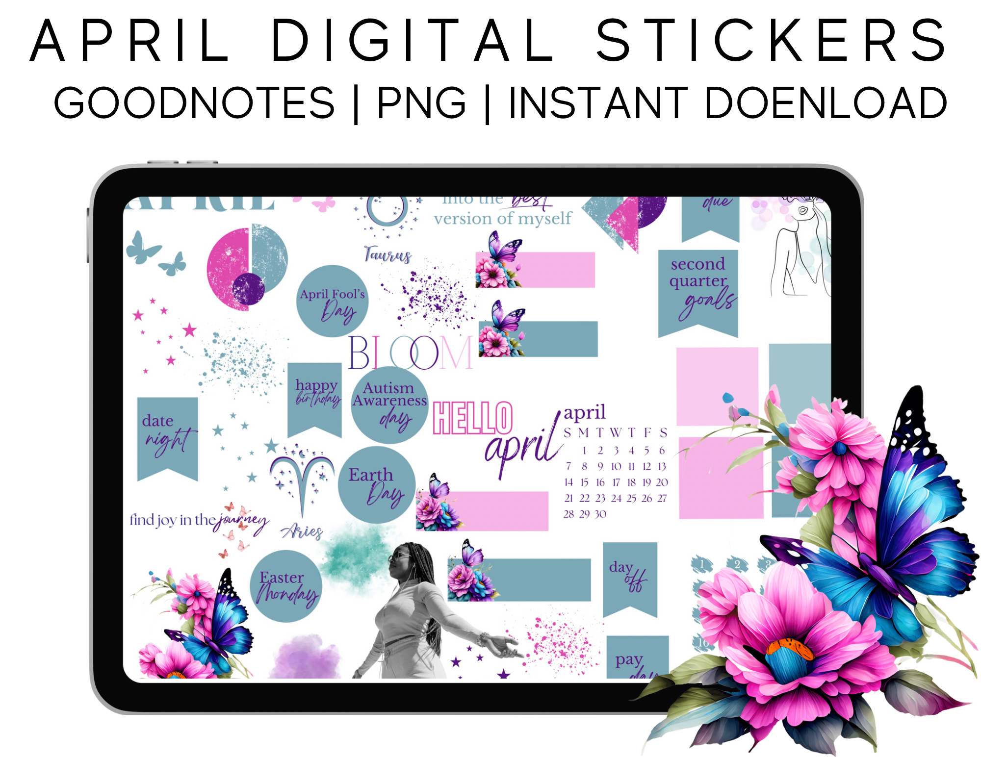 2024 April Stickers – AshLee Digital Studio