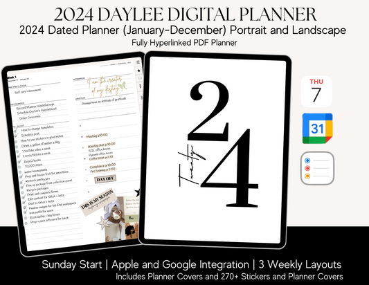 2024 DayLee Digital Planner