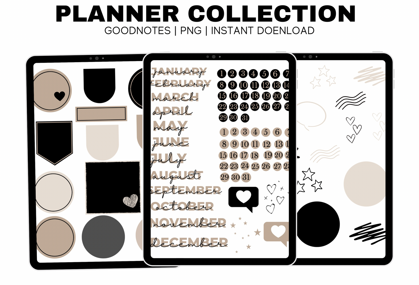 2026 Digital Planner Starter Stickers