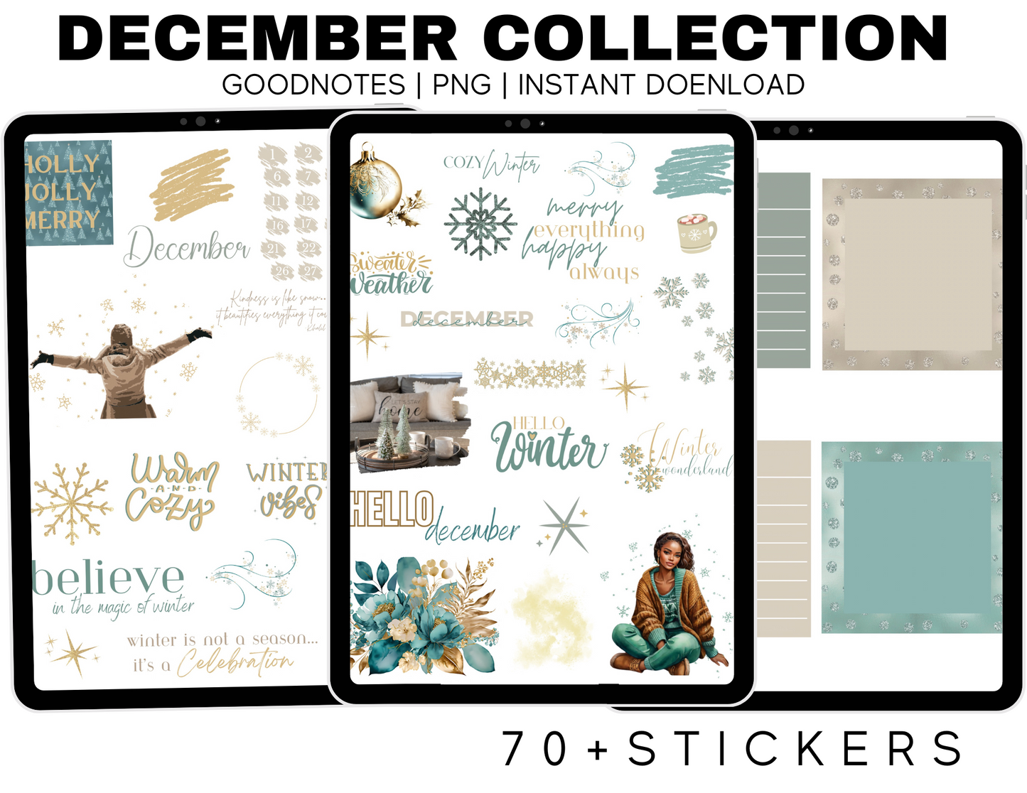 December Stickers