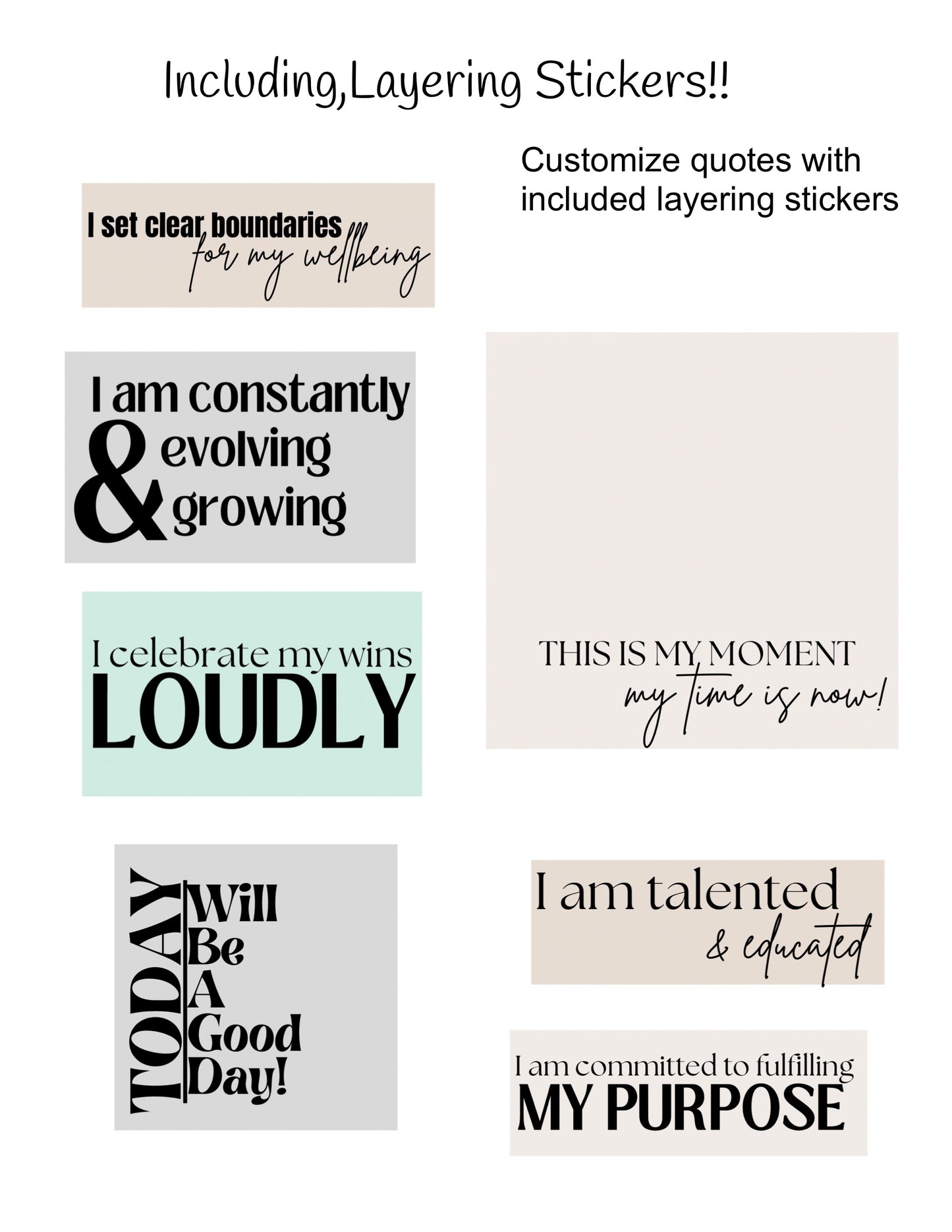 Affirmation Stickers