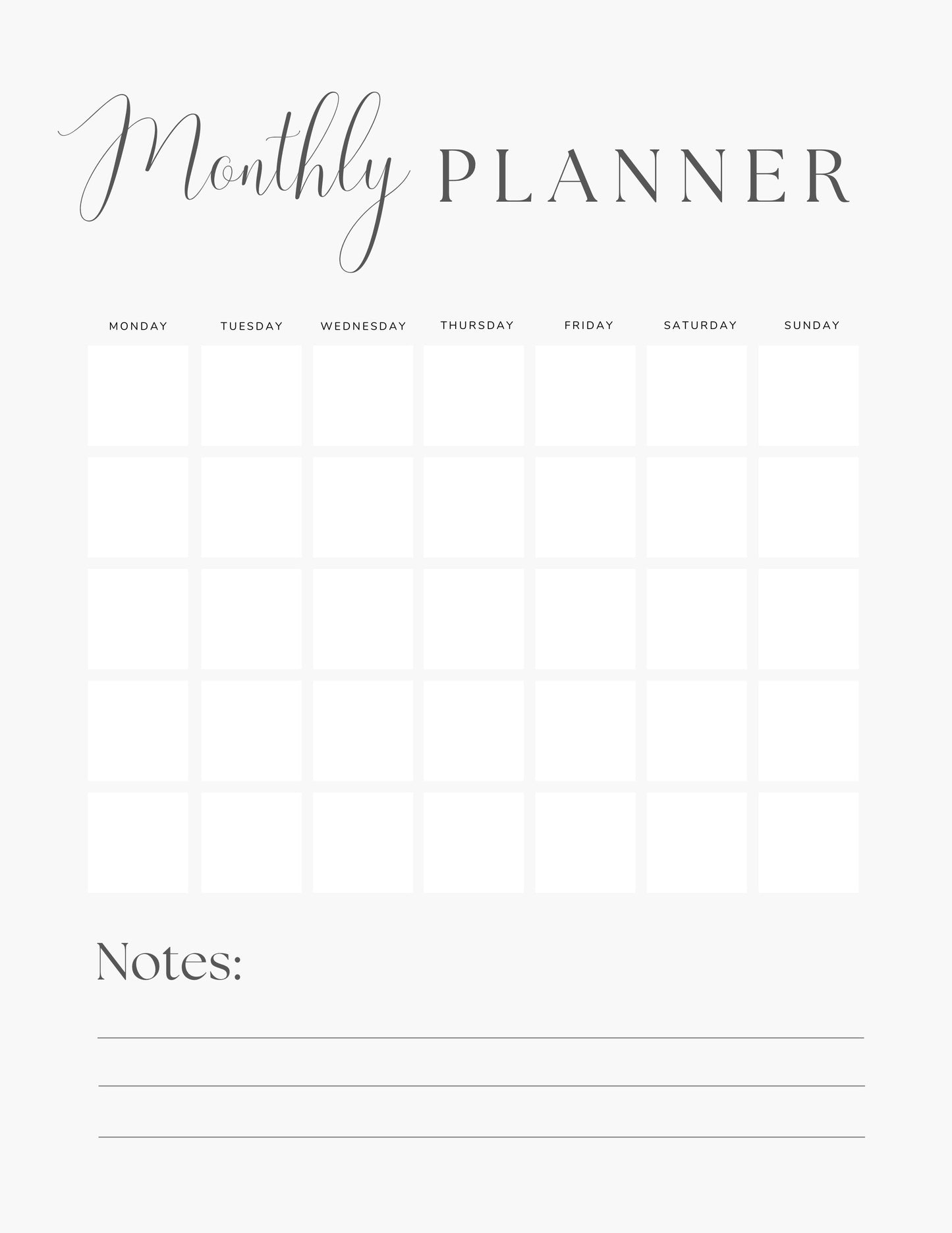 Daily and Weekly Templates