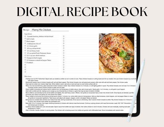 Digital Recipe Book