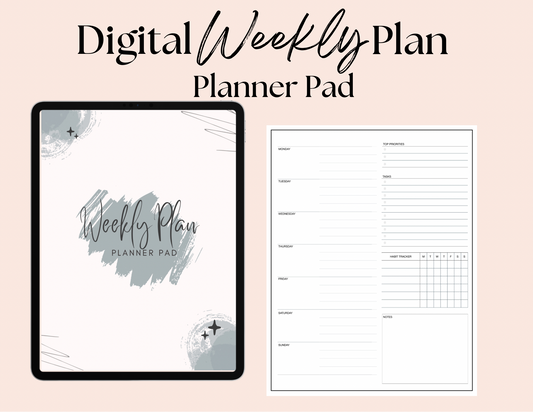 Weekly Plan Planner Pad