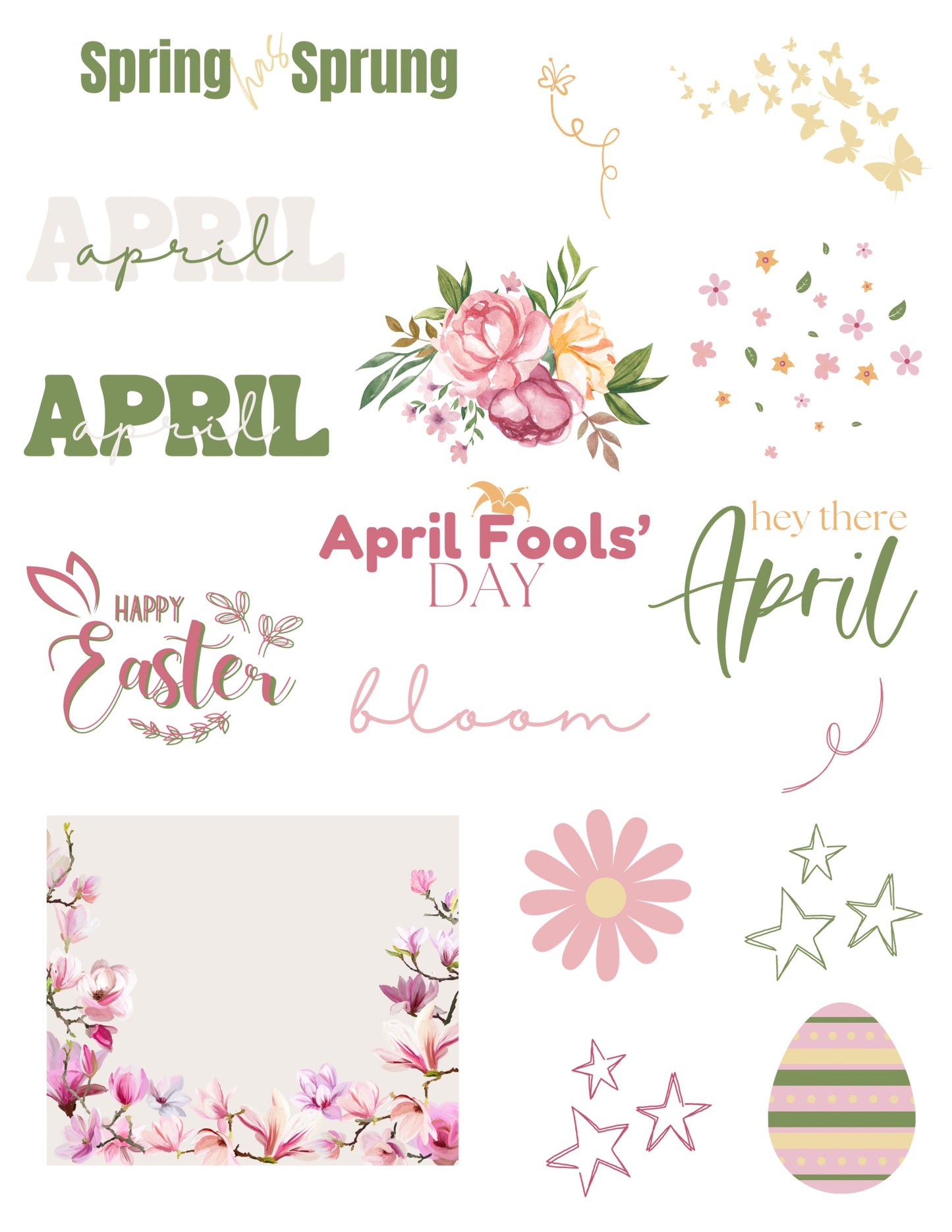 April Stickers