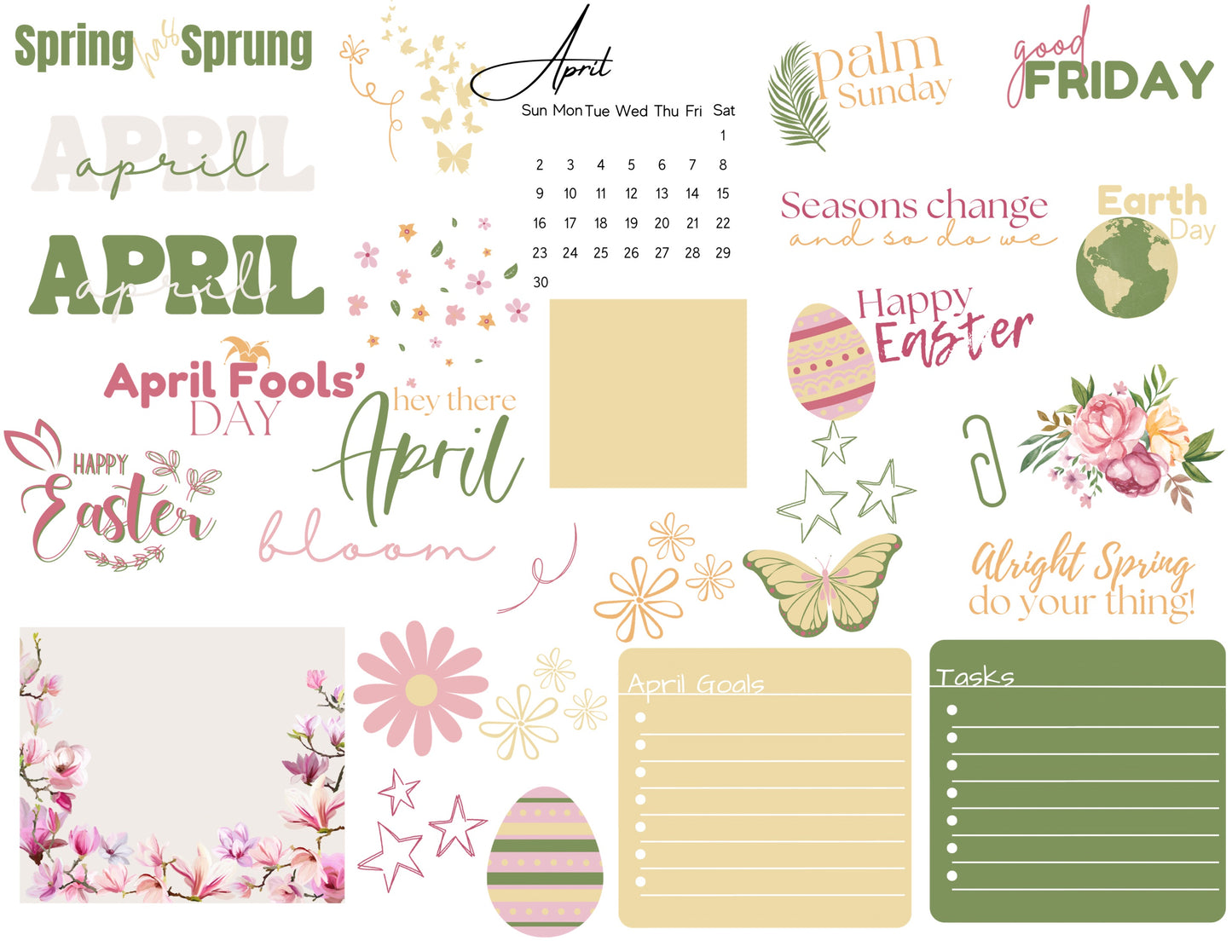 April Stickers