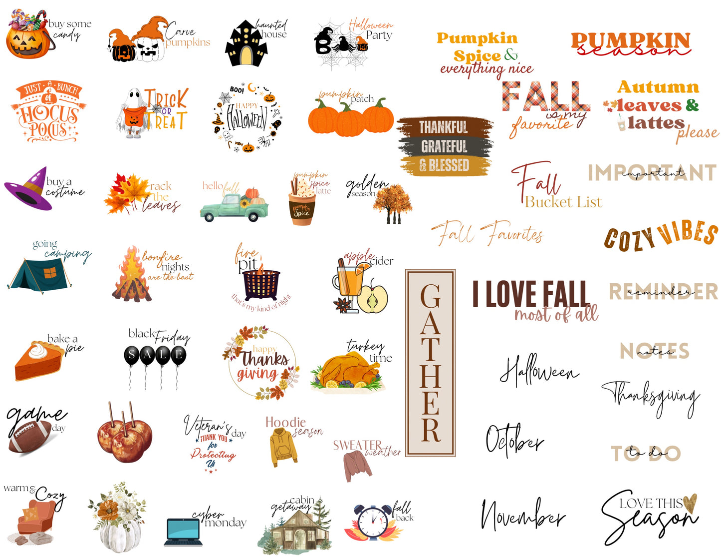 Fall Icons