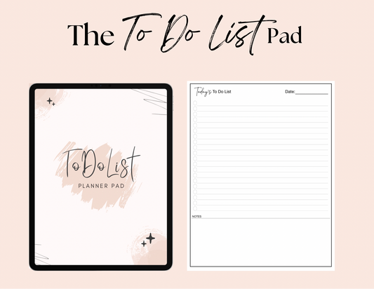 To Do List Plan Pad