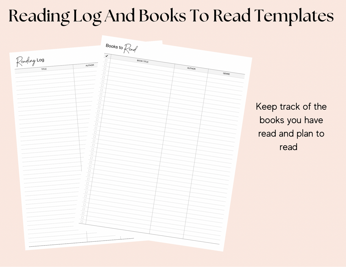 The Reading Planner Pad